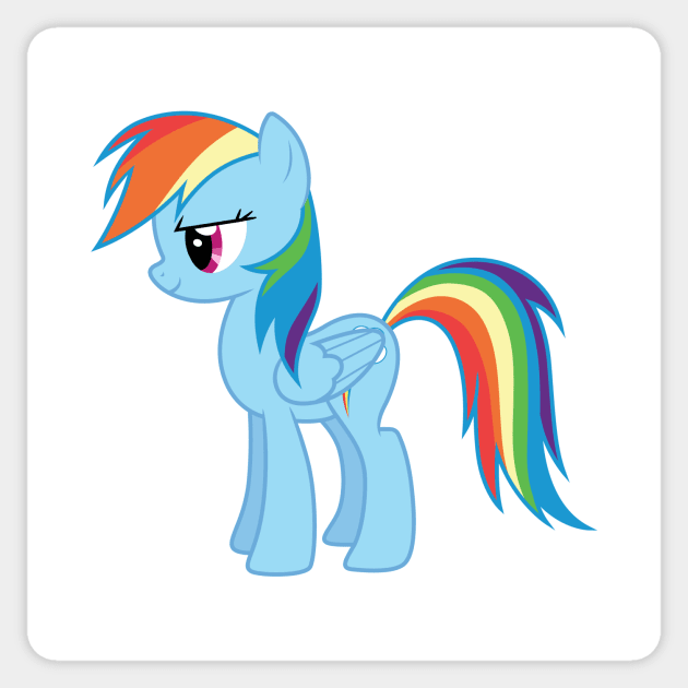 Flutteryay Rainbow Dash 1 Sticker by CloudyGlow